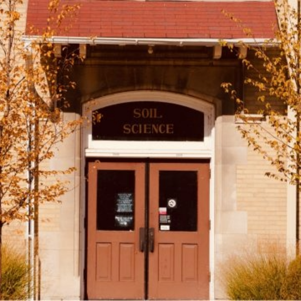 Exterior door to the Soil Science building